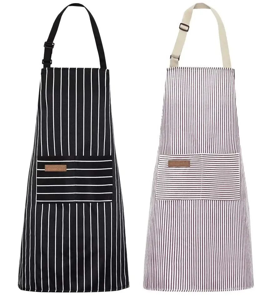 

FREE SAMPLE Kitchen Cooking Aprons Adjustable Soft Chef Apron with 2 Pockets for Men Women, Customized color