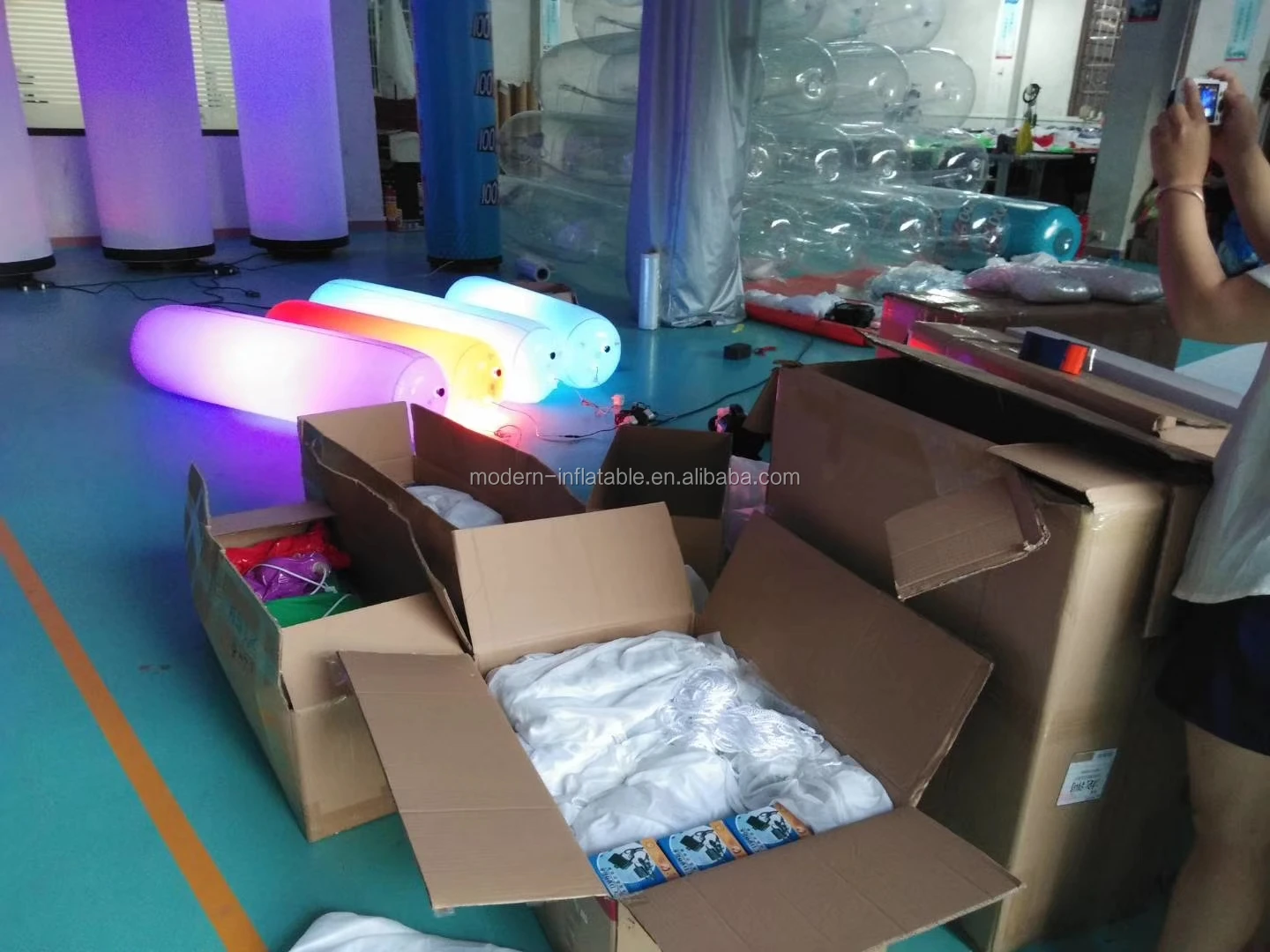 Inflatable Led Lighting Touch Column Led Glowing Pillar For Event