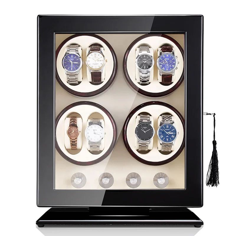 

luxury watch case, caja para reloj watch winder safe watchwinder black watch gift box, Black watch box