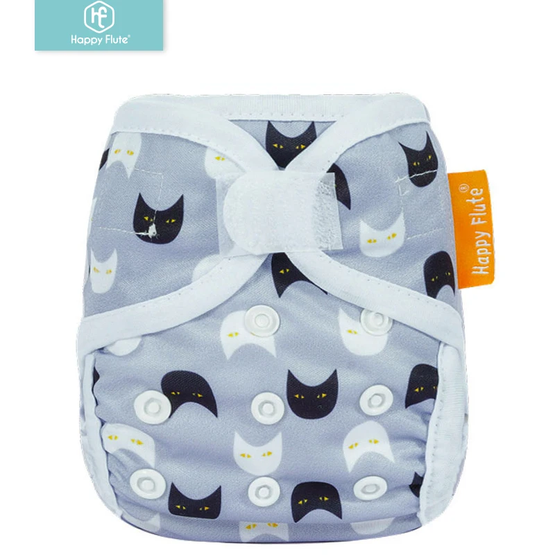 

Happyflute Newborn Hook and loop cloth diaper Double leak proof cover Waterproof diaper cover, Colorful