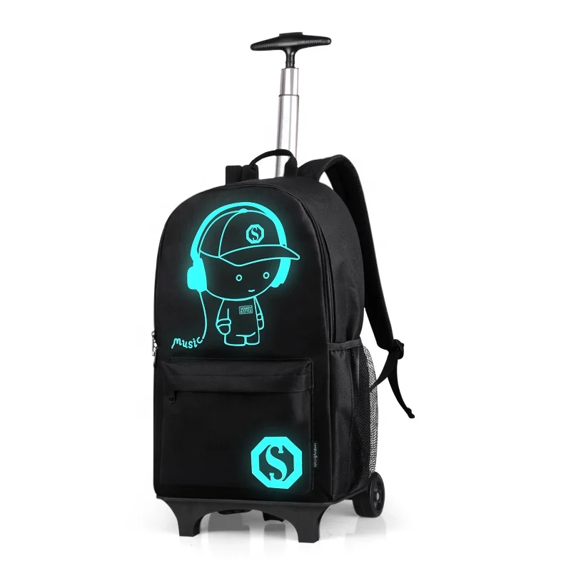 

boys girls kids children trolley school bags backpacks bookbags