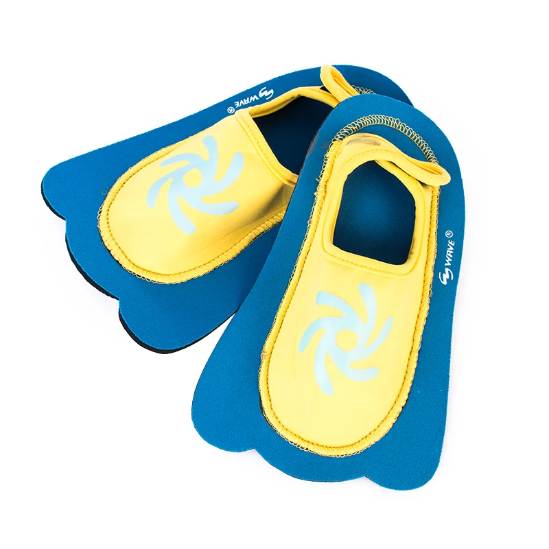 

Soft easy clean kids size printing neoprene beach shoes, Blue, yellow, red or customized