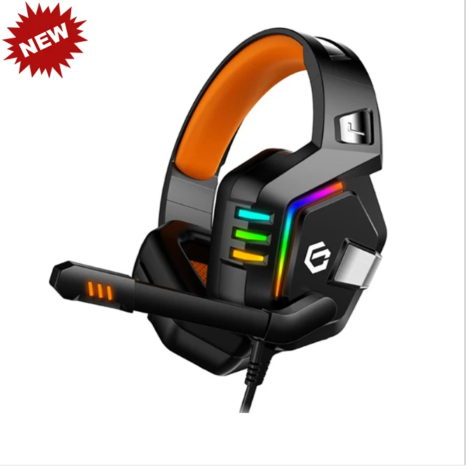 

Usb Smart Pc gaming gamer headphones Led Stereo Wired 7.1 Gaming headset with mic