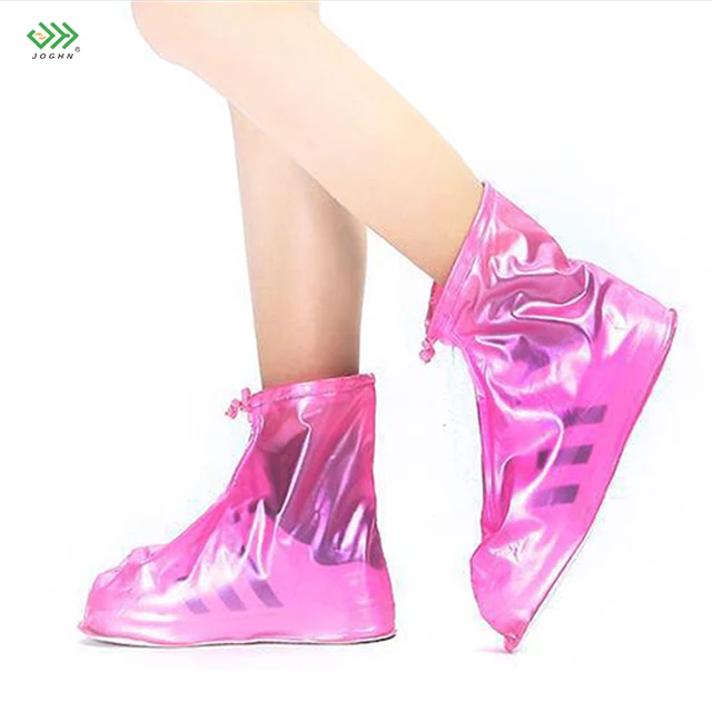 

JOGHN Shoes Rain Cover Waterproof Shoe Protectors Waterproof Reusable Shoes Covers Overshoes, White, blue, pink, brown