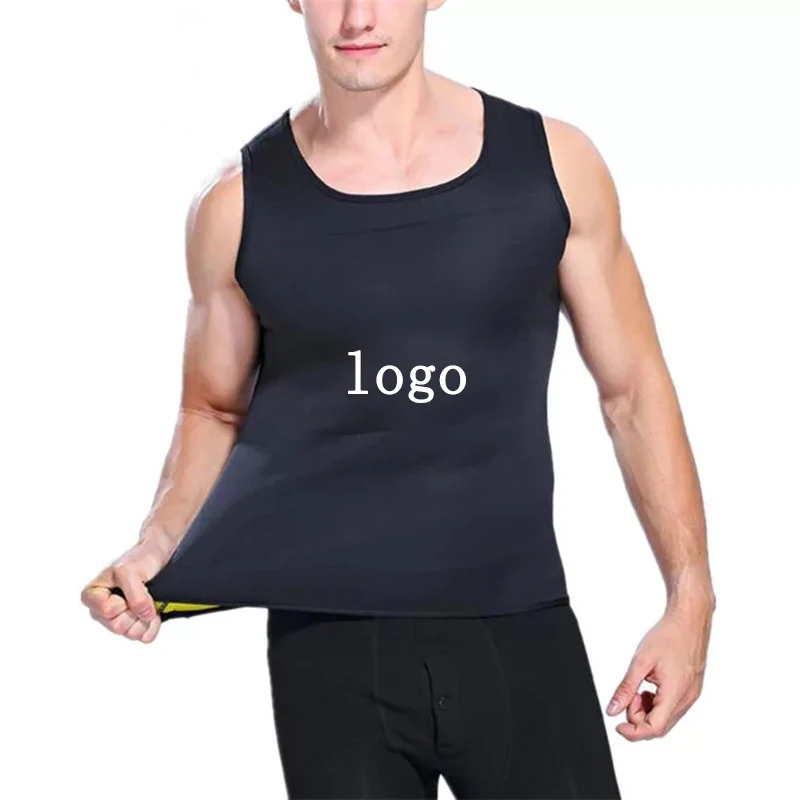 

Sweat Body Shaper Men's Premium Workout Tank Top Slimming Polymer Weight Loss Sauna Vest, Solid