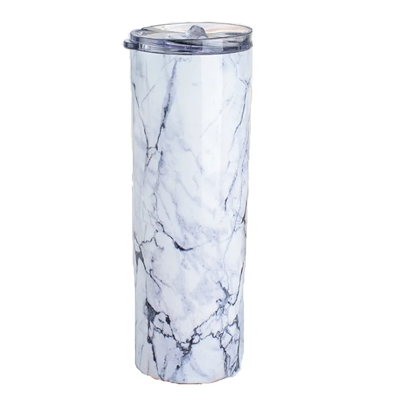 

Marble Design 20OZ Straight Travel Coffee Mug Stainless Steel Vacuum Mug