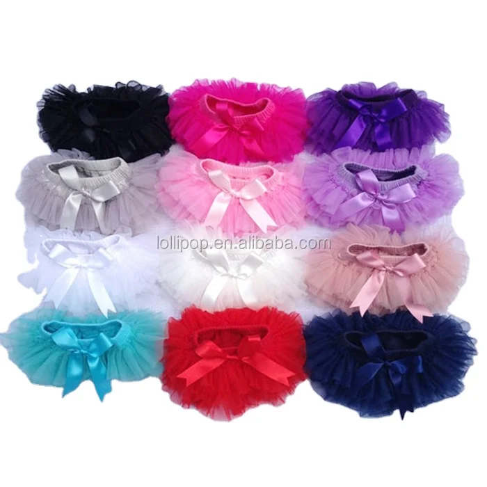 

Wholesale Tutu BLOOMERS Ruffles All The Way Around Solid Color Red White Black Pink Purple Chiffon Baby Girls Tutu Bloomer