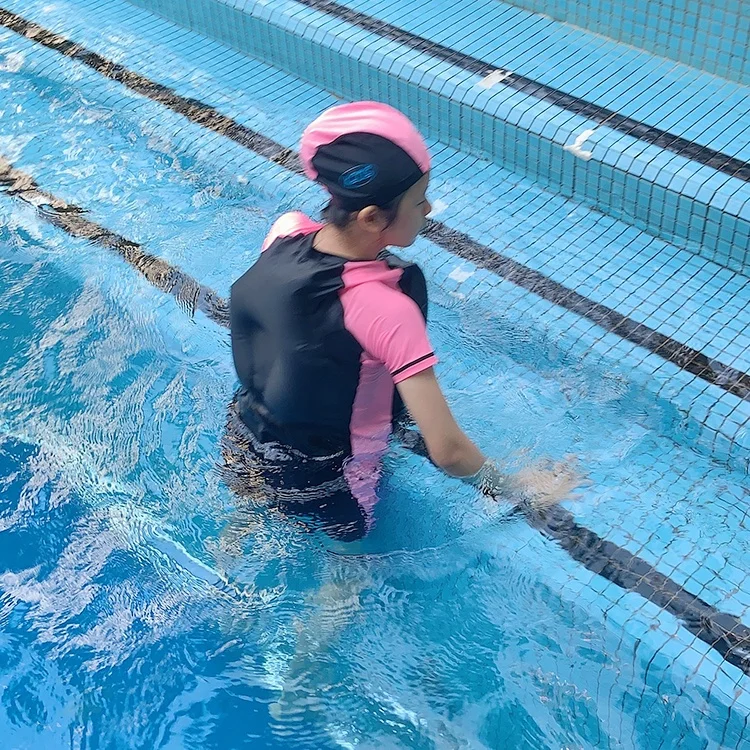 

New Diving Swimming Sportswear One-Piece Suit Swimsuit Young Girl Float Swimwear For Swimming Training Hall