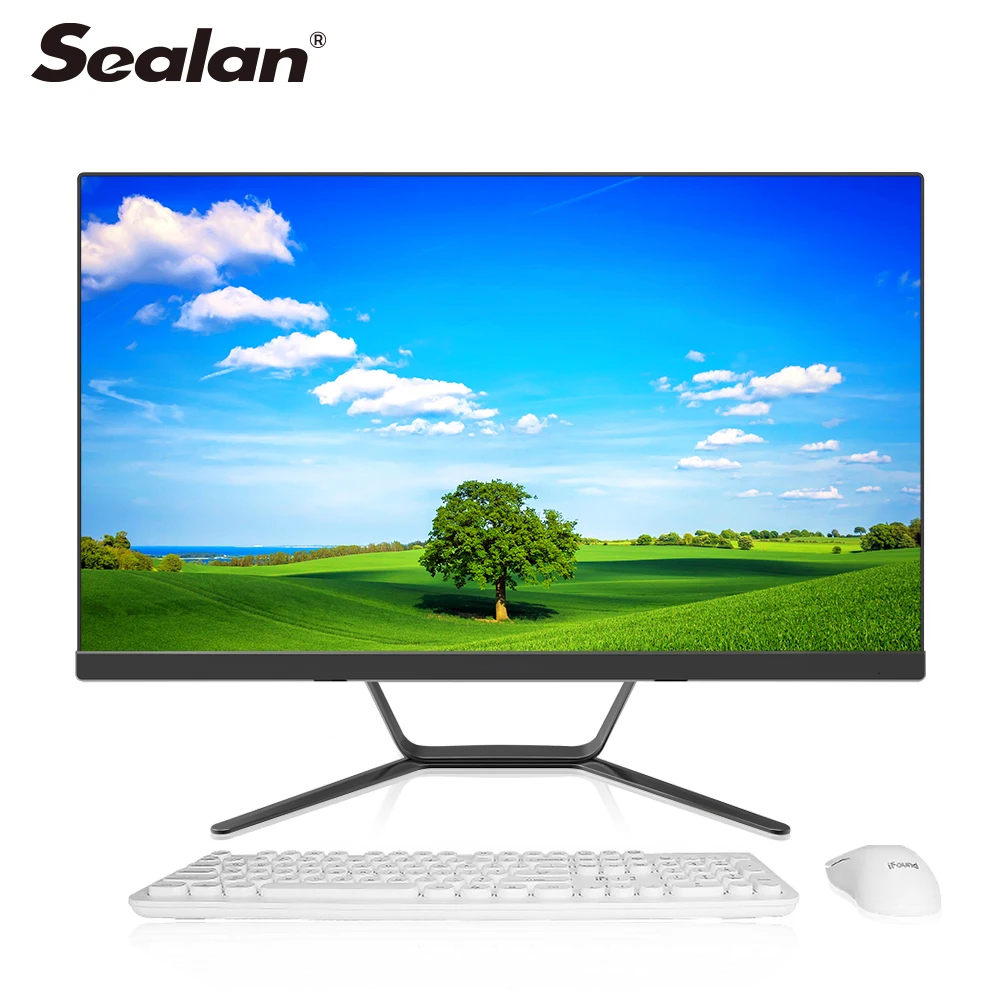 

24inch led/lcd curved screen all in one pc computer with i5 mini pc all in one desktop i7 built in camera wifi touch screen pc