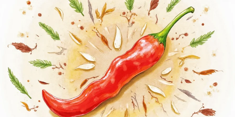 Chilli plant in a garden