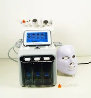 

Au-S517 Auro Hidra facial Machine/Ultrasonic Skin Scrubber Device With Cold Hammer/Oxygen Spray RF Equipment With Led Mask