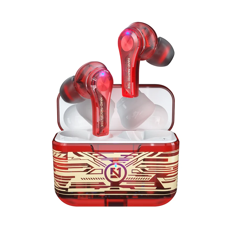 

Factory wholesale New cool graffiti design TWS true wireless earbuds for sport earphone stereo earbuds