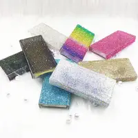 

Glitter Lash Box Rectangle Plastic Lash Case for 25mm Mink Eyelashes Bling Lash Case