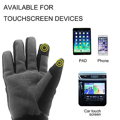 
cycling, Walking dogs rechargeable heated ski gloves lithium battery heating 