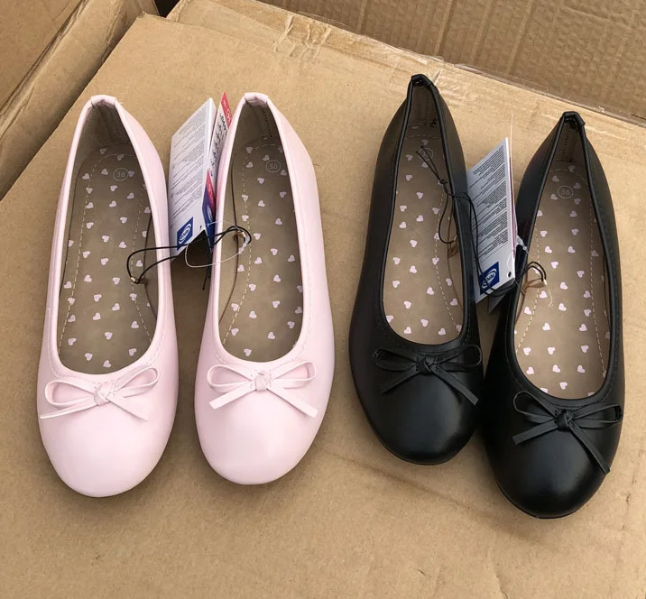 

2020 stock cheap price girls flat ballet kids ballerina shoes