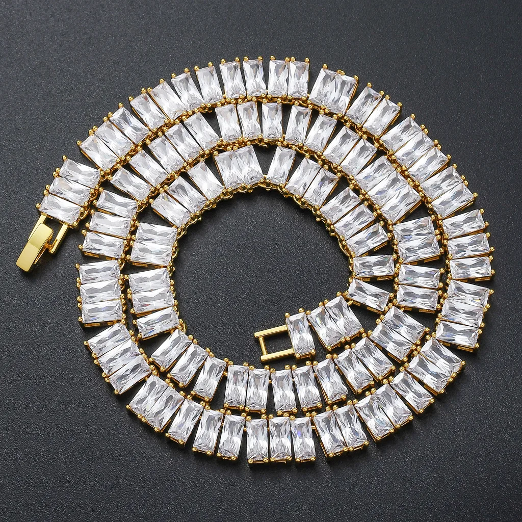 

Hip Hop Jewelry Cubic Zircon Tennis Chain Necklace Jewelry Necklace, As the picture shown