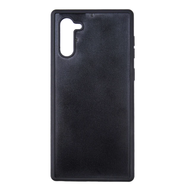 

For Samsung note10 tpu pc two in one material phone case with groove tpu pc case phone, Black