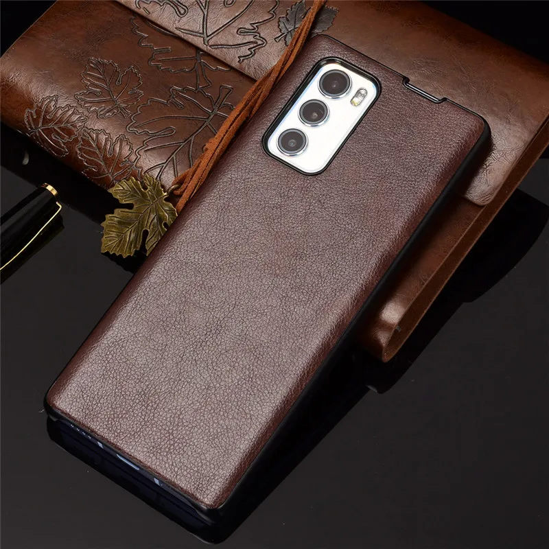 

Luxury leather back case cover for LG Wing hard protection case for LG Wing 5G, Black,red, blue, gray and brwon