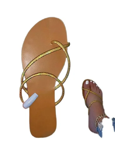 

New fashion TPR flat bottom ladies sandals plus size women's shoes beach slippers, Gold,sliver,flower