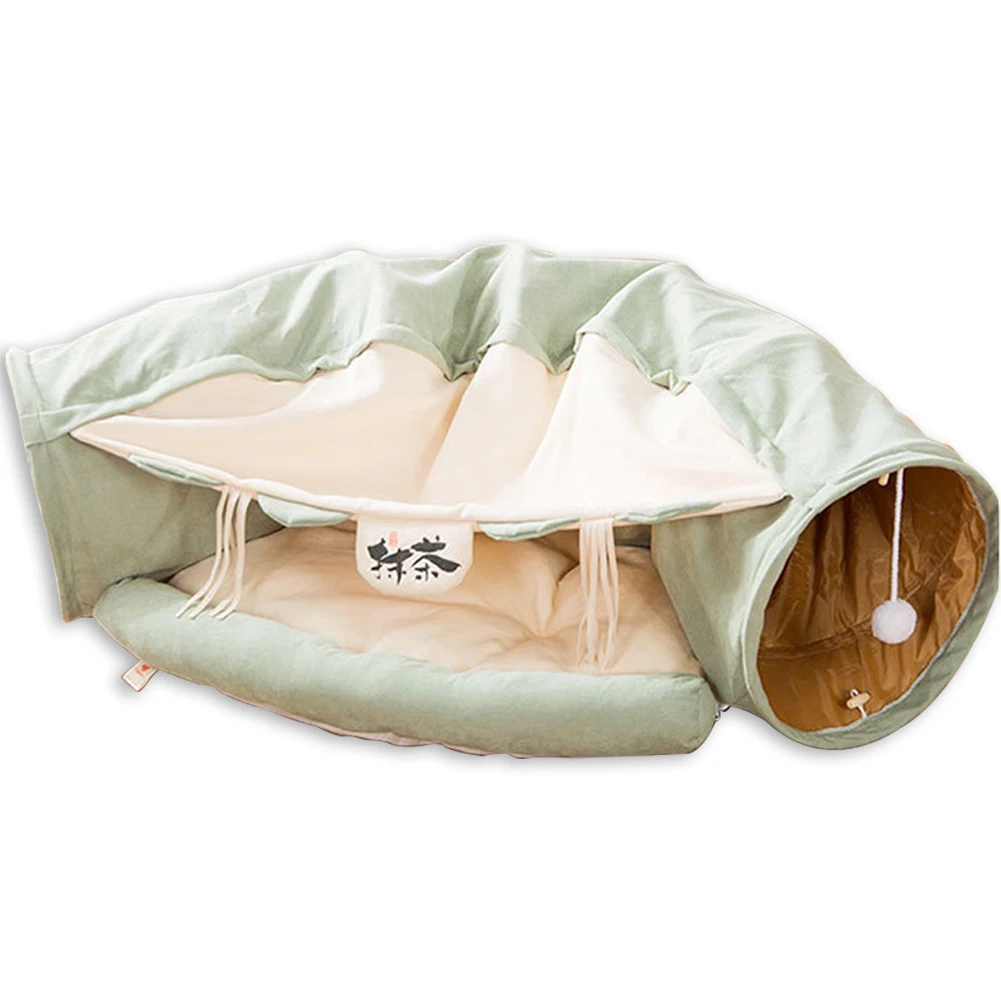 

Cat toy collapsible pussycat tunnel game tube cat passageway rolling totoro litter pussycat spring and summer cat bed