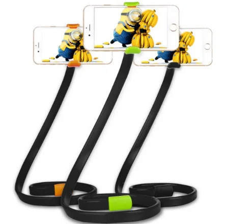 

Hot Selling Universal Lazy Bracket Flexible Cell Phone Holder Stand 360 Clip Bed Desktop Bracket Mount Stand Bedroom Gym Office, White, black, yellow, orange, green