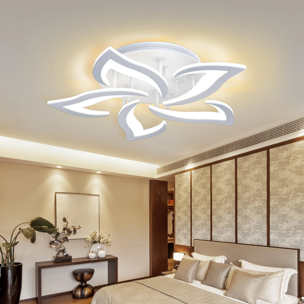 

Lovely Design LED Dimmer Remote Control Flush Mount Lamp Bedroom Living Room Modern Light Fixture Ceiling