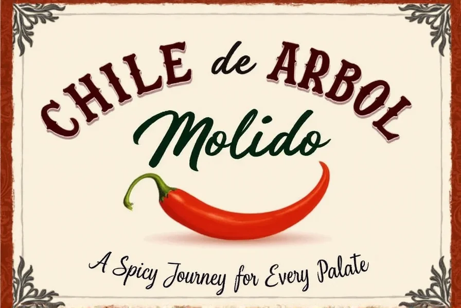 chile de arbol molido stored