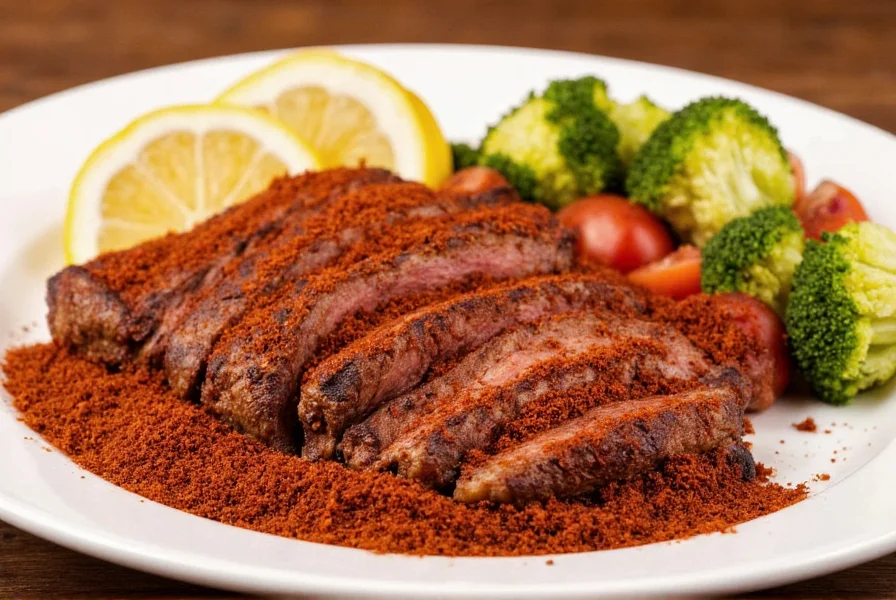 Jar filled with homemade dry rub mix