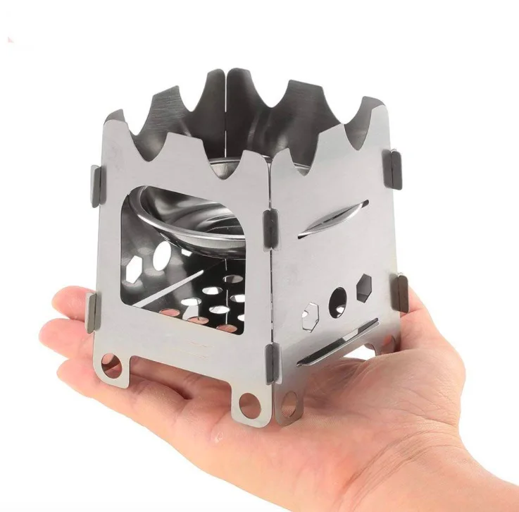 

Cubic Portable Detachable Outdoor Camping Fire Wood Burning Stove