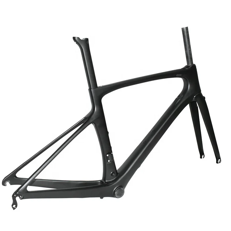 

Disc Brake Carbon Road Bike Frameset BB86.5 Super Light Racing Bicycle Carbon Frame, Black