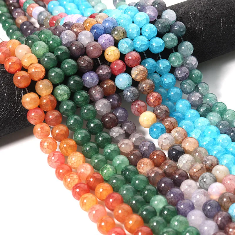 

XuQian 8mm/10mm Colorful Crystal Glass Round Beads for Jewelry Making