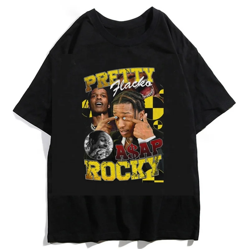 

Wholesalel Gothic Punk Harajuku Hip Hop ASAP Nipsey Hussle Print Short Sleeve Streetwear Mens T-Shirt Oversized Men Clothes, Picture