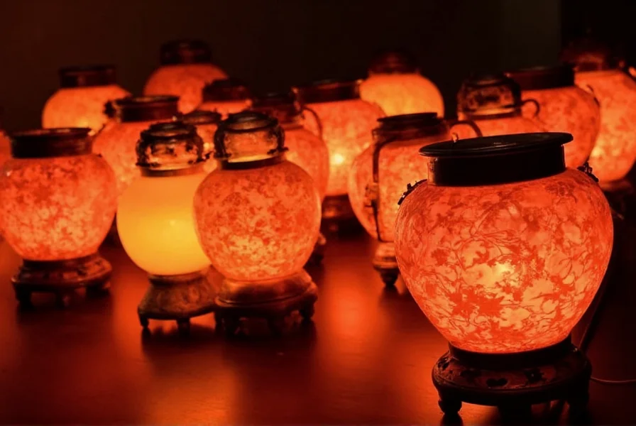 Ginger jar lamps arranged in a living room setting demonstrating proper scale and placement with complementary decor