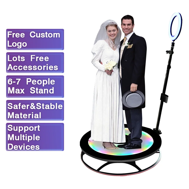 

wedding party selfie automatic portable slow motion video camera 360 photo booth 360 photobooth