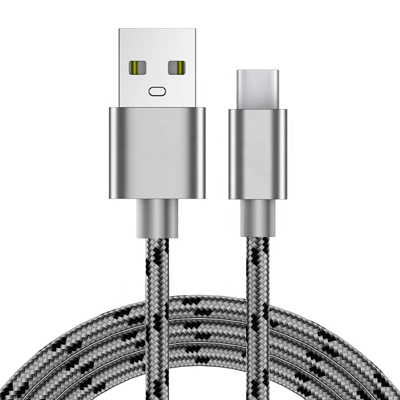 

cantell USB Type C Cable Quick Charge USB-C Fast Charging Mobile Phone Data Cable 1m, Gold/grey