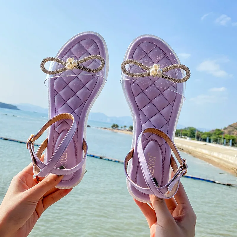 

outdoor casual shoes rhinestone sandals flat fabric with rhinestone women shoes fashion flat ladies sexy flat heel slippers, 3color