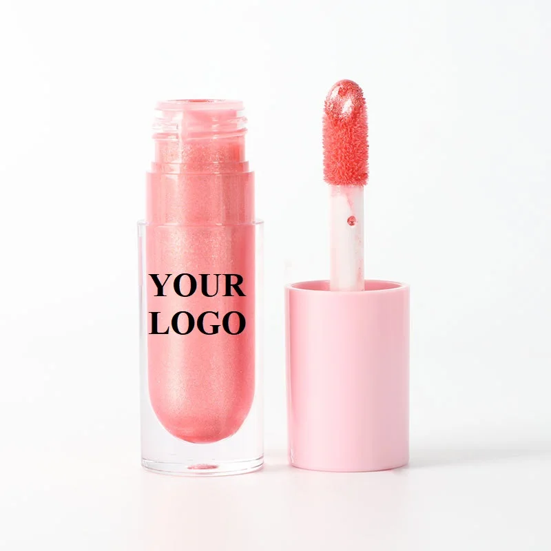 

China Lip Gloss Vendors Wholesale Round Mirror Liquid Custom Glossy Private Label Lip Gloss