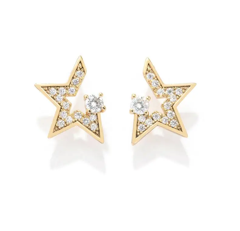 

Zirconia Drop Enamel Flower Weiman Zircon Summer Beaded Earring Making Pendant Earrings, As photo