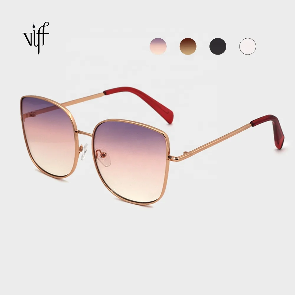 

VIFF Metal FrameCateye Ladies Sunglasses HM20008 Hot 2021 Big Hing Glasses Sunglasses Gafas from China