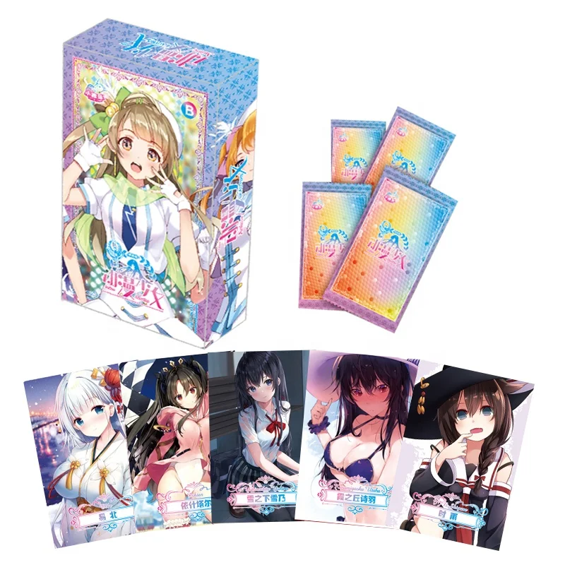 

Wholesales Anime beauties B Goddess Story Collection Cards Sexy Swimsuit TCG PR Girls Bikini Goodliness Table Playing Game Boa