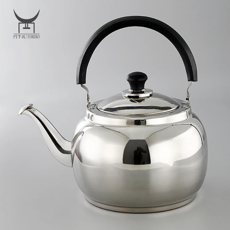 

Hotel restaurant infuser kettle 5.5L 6.5L 201 & 304 stainless steel tea brew kettle whistling kettle with bakelite handle, Customized color