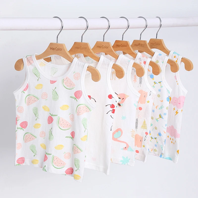 

Baby vest one piece summer thin section 100% cotton children's pajamas children's clothing baby jacket children's clothing