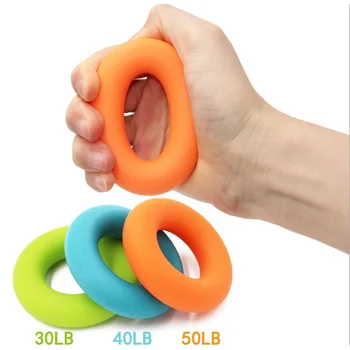 
Silicone Strengthener Hand Grip Ring Fitness equipment tubing hand exerciser grip strengthener Handball release ball trainer 