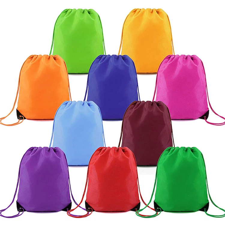 

china manufacturer custom small eco friendly printed travel sport waterproof nylon drawstring bag for men, Any color from our color card