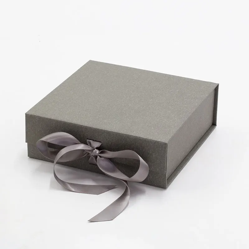 

Stock available custom grey square paper file storage boxes with magnetic lid