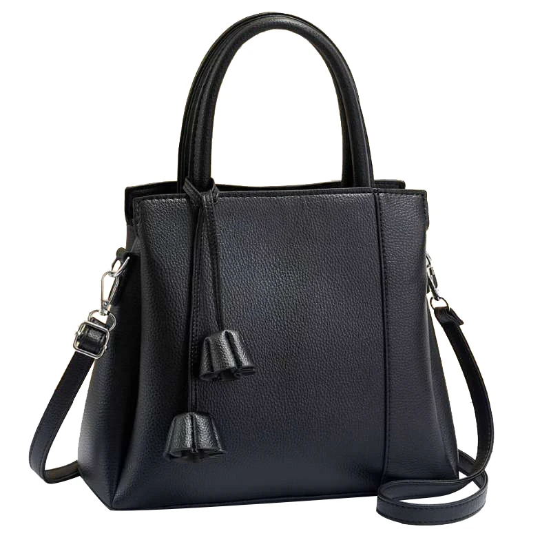 

DL048 29 High quality female bag fashion leather handbags ladies shoulder handbags for women hand bags, Black....