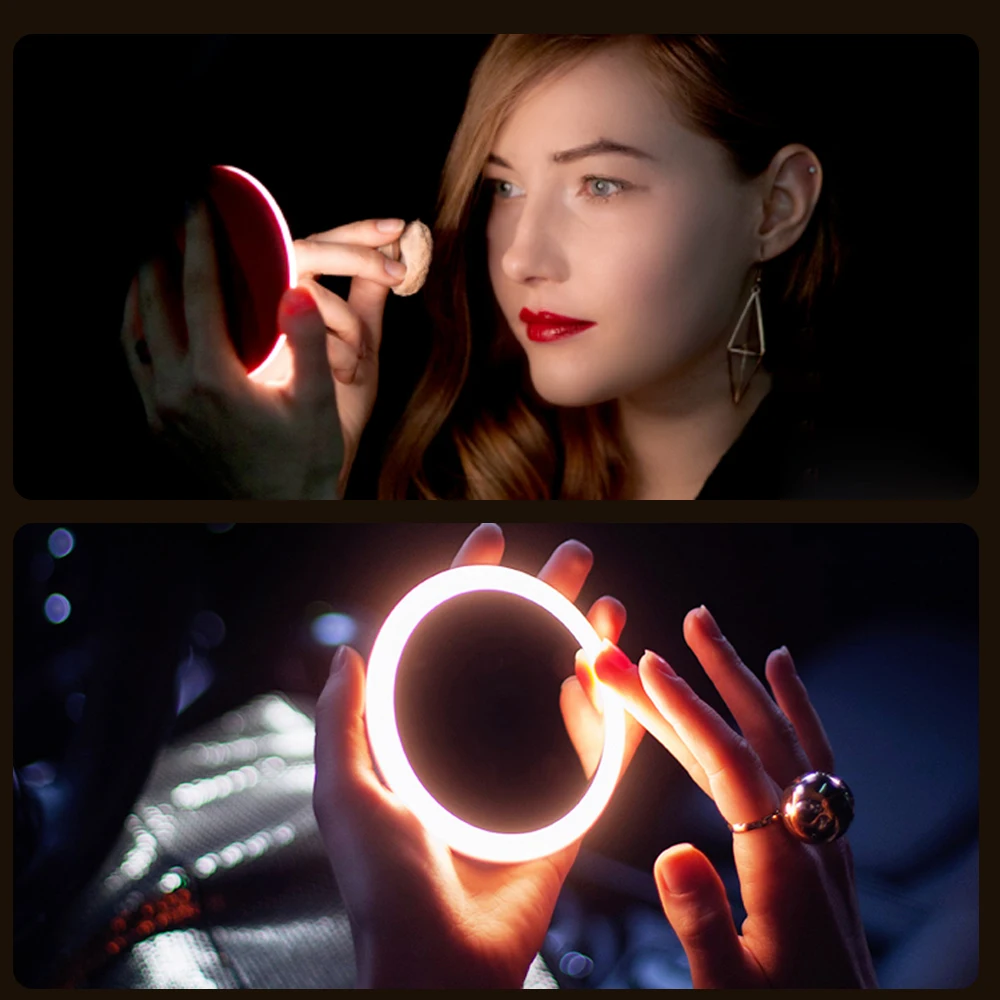 Hailicare Wholesale Round Shape Wireless Charging Light Led Makeup Mirror With Light.jpg
