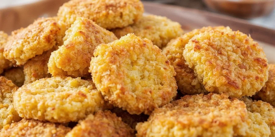 Person enjoying spicy hashbrowns with a smile
