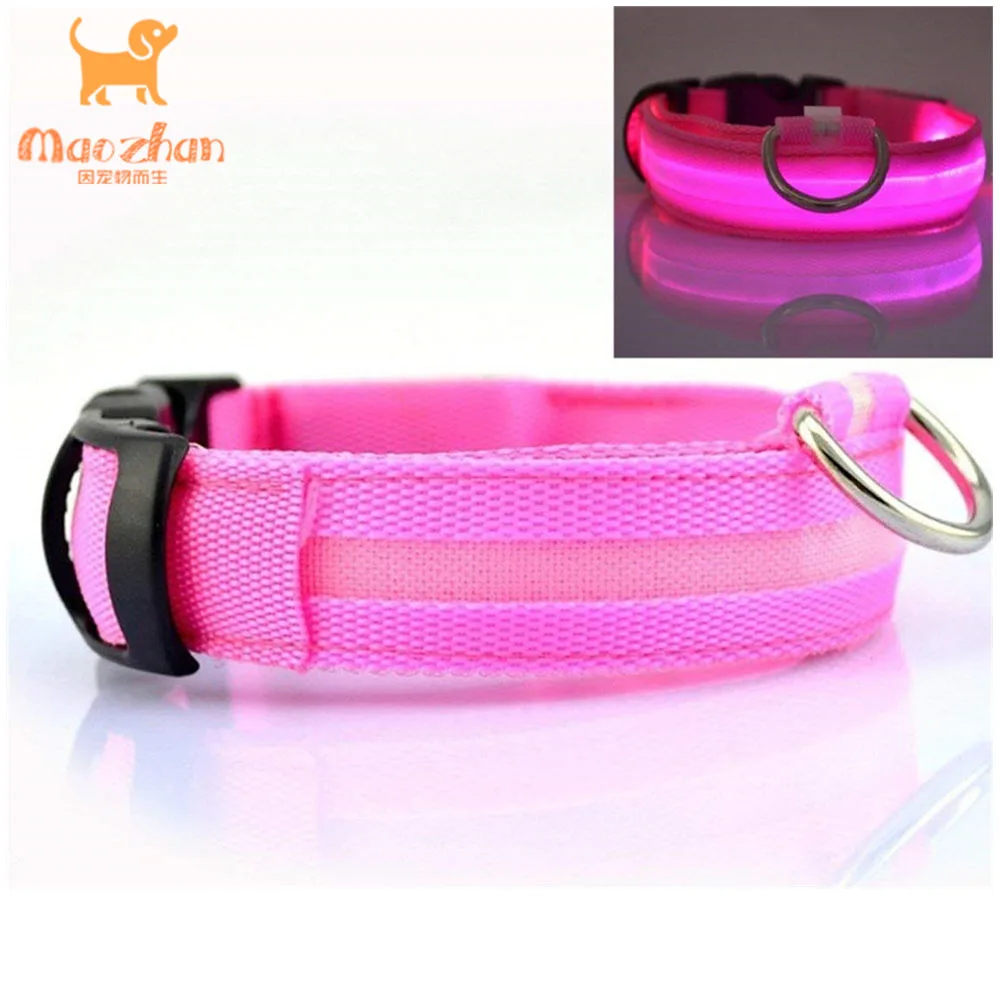 

LED Lights Dog Pets Collars Adjustable Glow In Night Pet Dog Cat Puppy Safe Luminous Flashing Necklace Pet Supplies