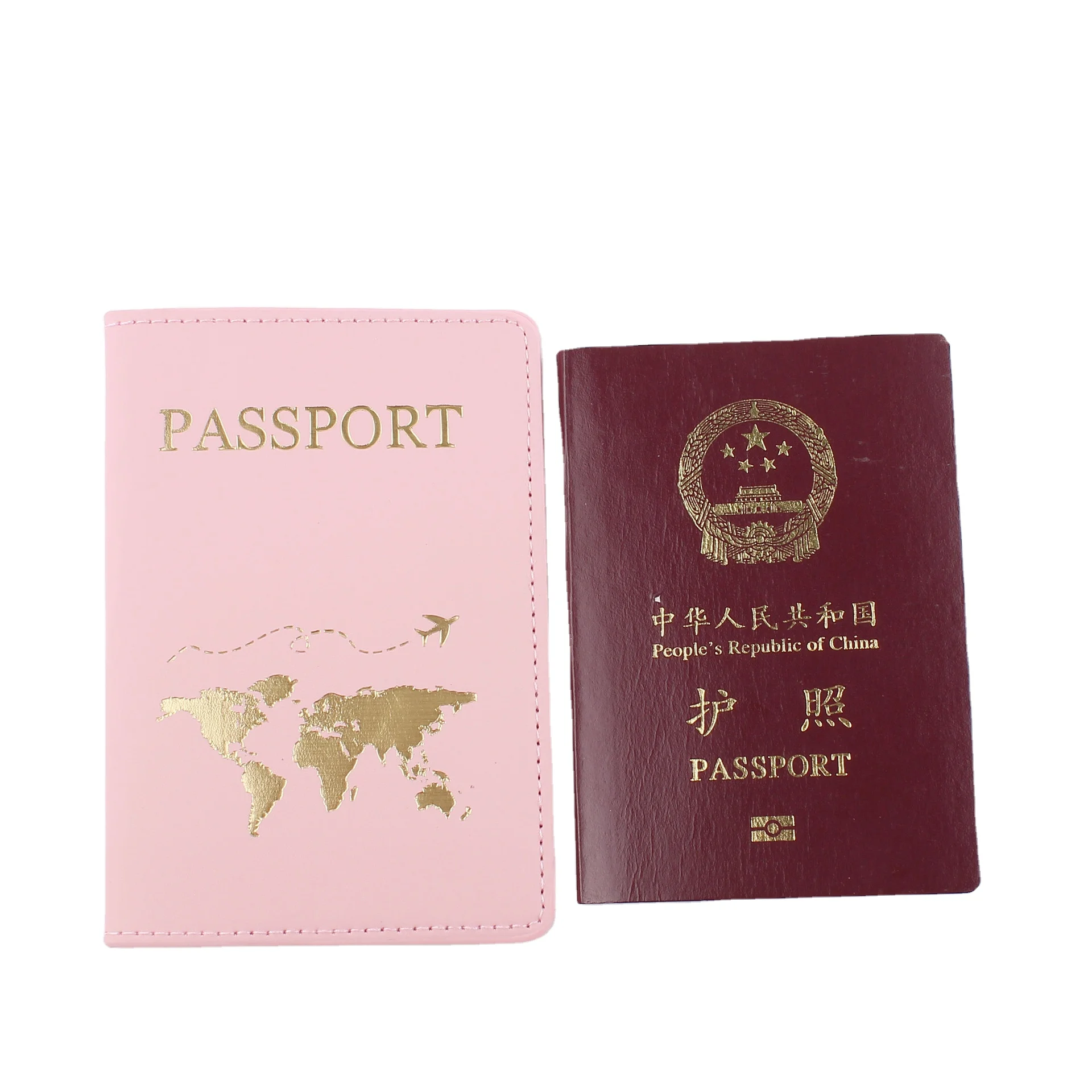 

Ready to Ship PU Cover Luxury Passport Holder Wallet Travel Accessories For Passport